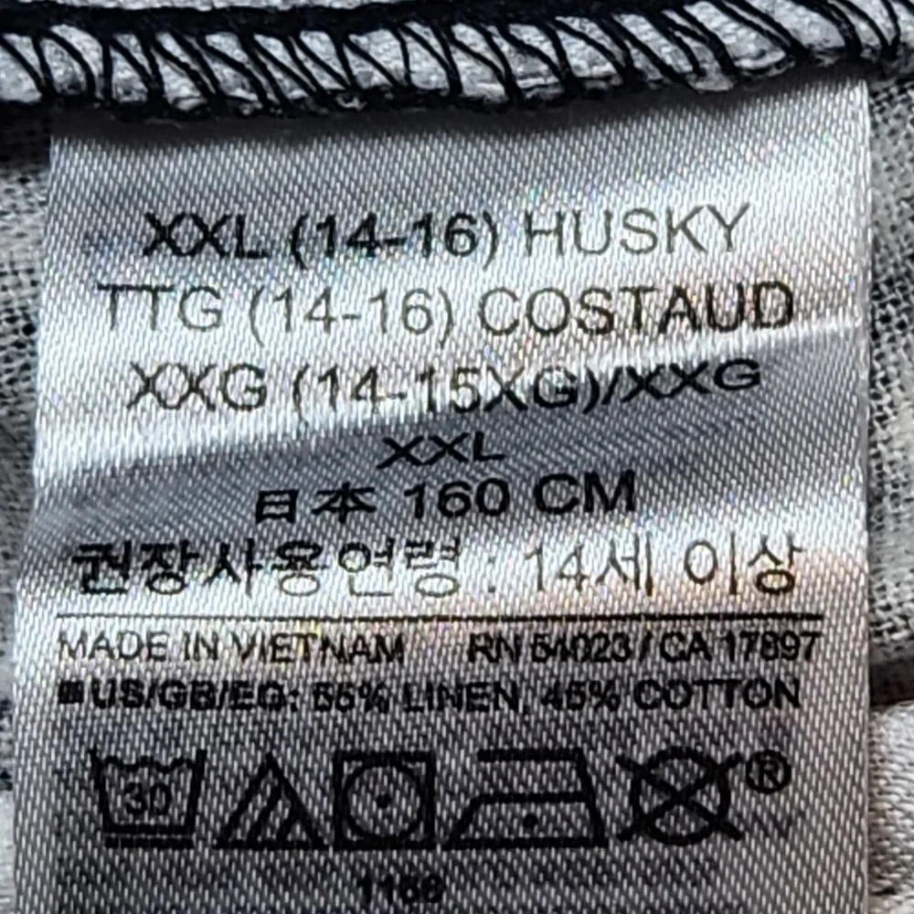 NWT GAP Boys Linen Blend Palm Print Pull On Shorts Casual Summer‎ Vacation Husky